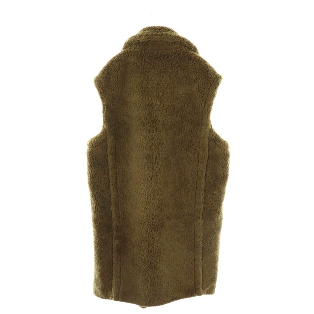 ペレッシモ PELLESSIMO ボアロングベスト ジレ アウター M カーキ CX OS