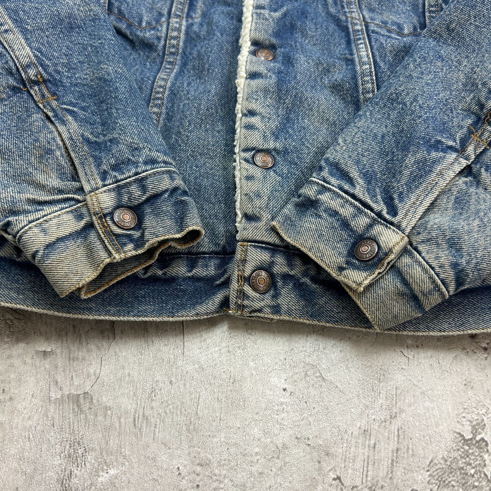 80s USA製 リーバイス デニムボアトラッカージャケット ヴィンテージ USA製 80s Levi's リーバイス ボア付きデニムトラッカージャケット
