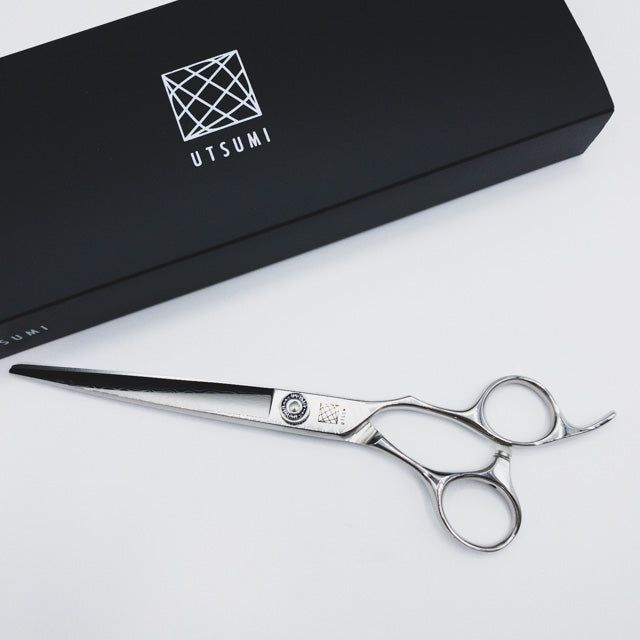 内海ウツミUTSUMI ダマスカスU-MIX MX170 40 シザー オフセット 理容 美容ハサミ 美容師 理容師 右利き 7インチ sc2358