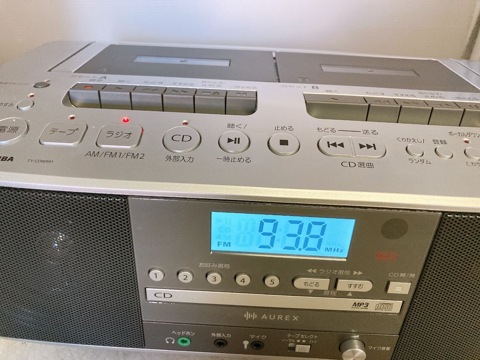 TOSHIBA CDラジオカセットレコーダー