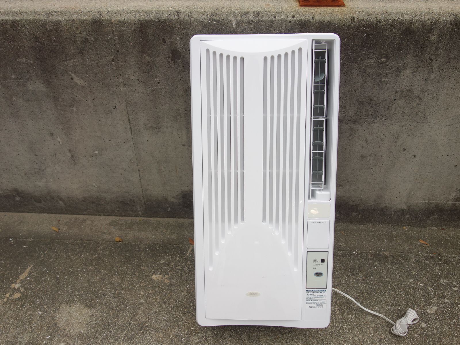 K コイズミ 窓用エアコン ウインドエアコン クーラー 2021年 1.4 1.6kw ~6畳 冷房 冷専 本体のみ KAW-1606 33815