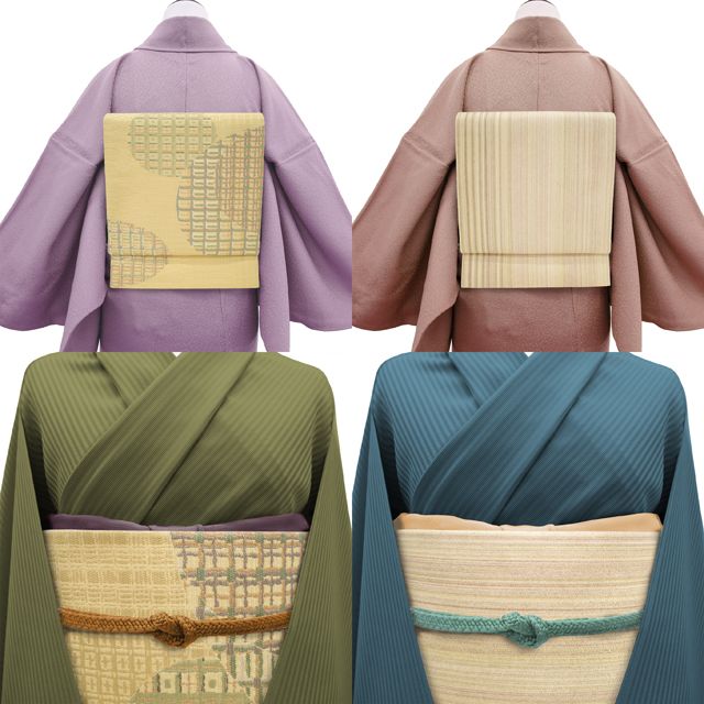 金ベージュ地 丸文