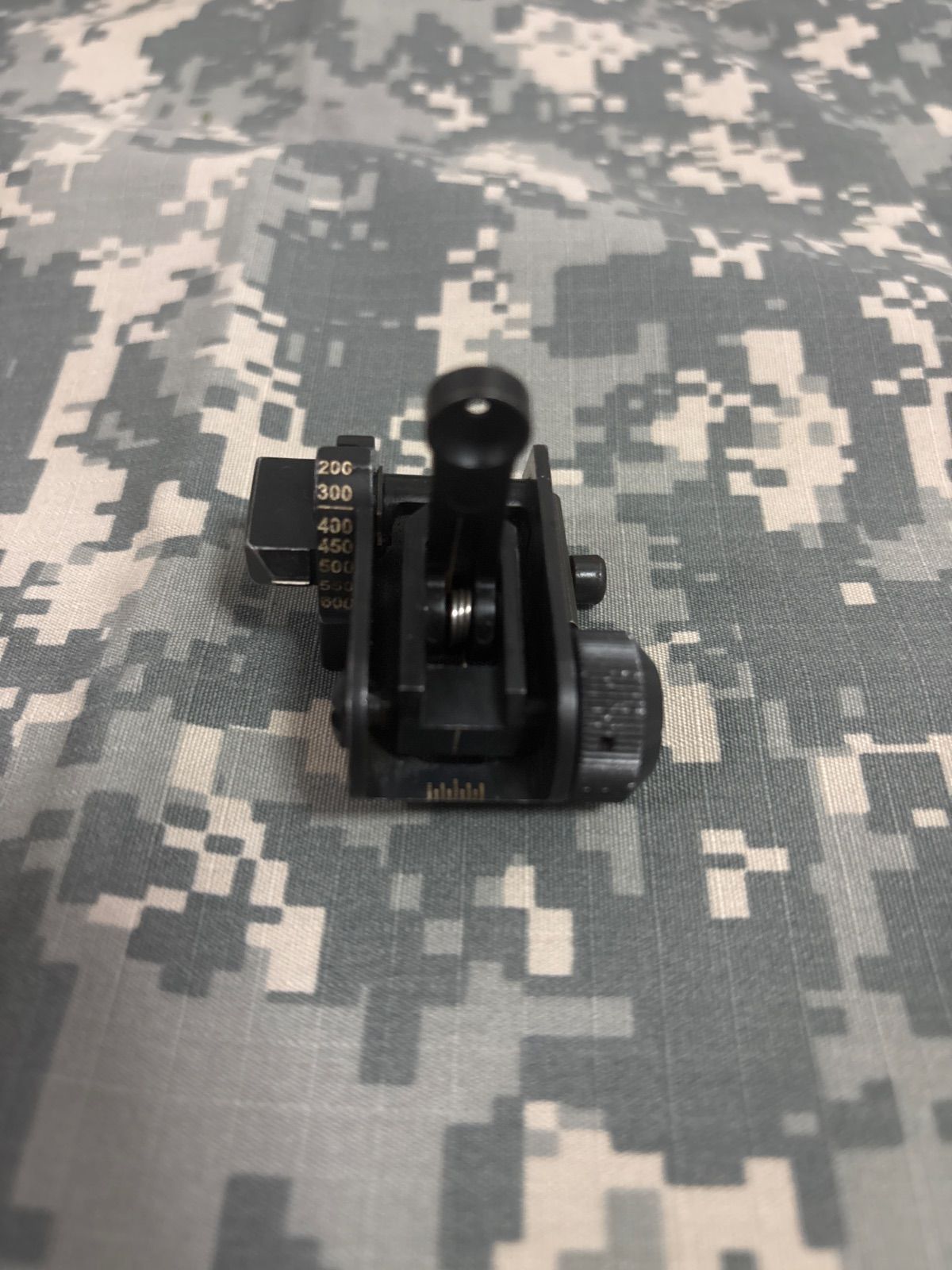 米軍 実物 MATECH BUIS 600M M4 M16バックアップリアサイト A15