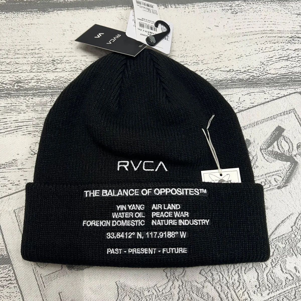 RVCA rvca ルーカ⚫︎帽子　ニット帽　ニットキャップ　シグナル　ビーニー　ブラック