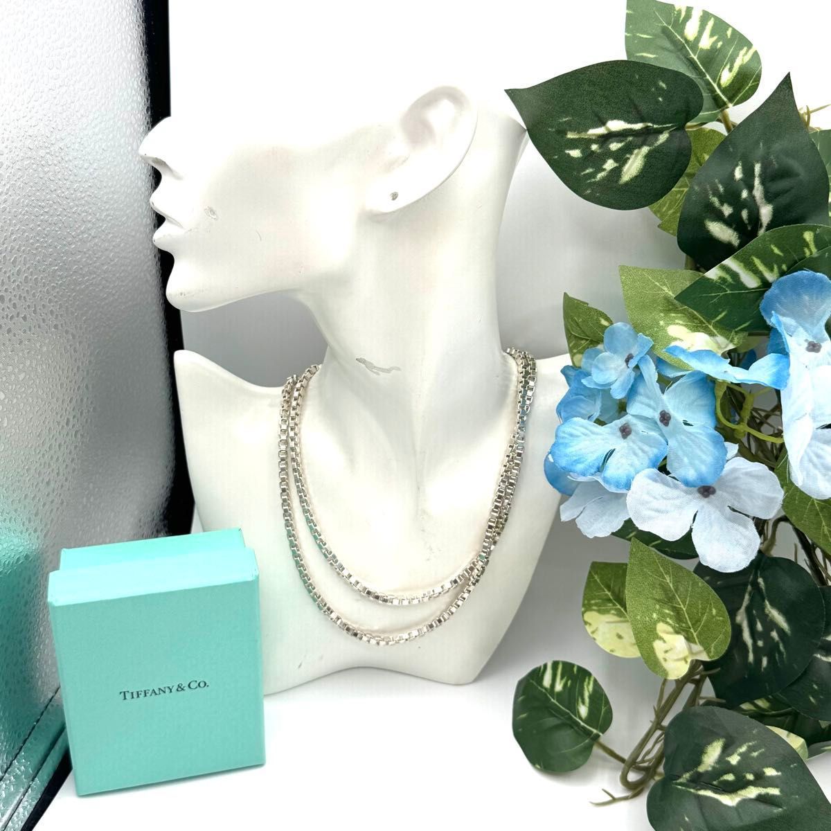 ティファニー ベネチアンチェーン 二重 ダブル 92cm ネックレス 1035