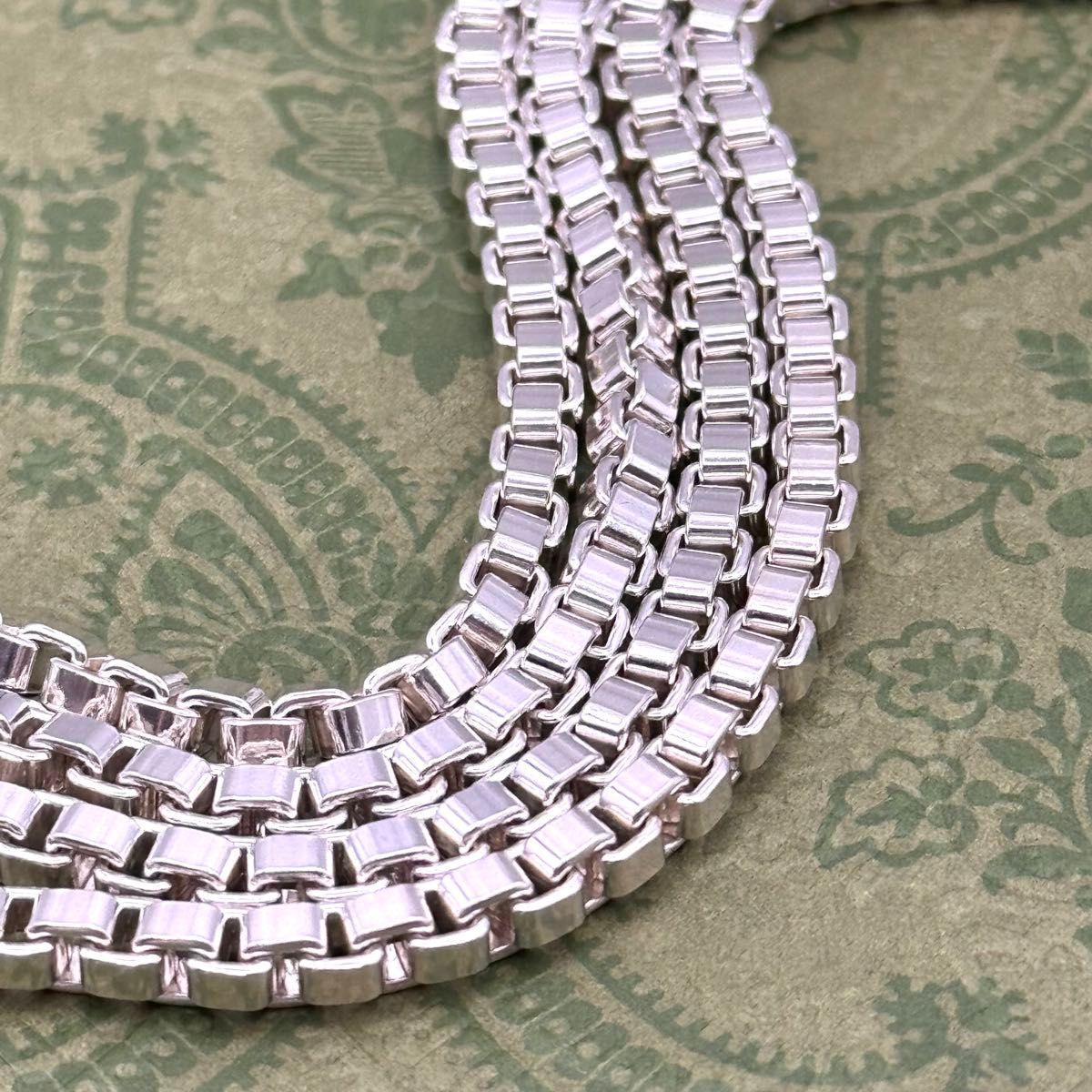 ティファニー ベネチアンチェーン 二重 ダブル 92cm ネックレス 1035