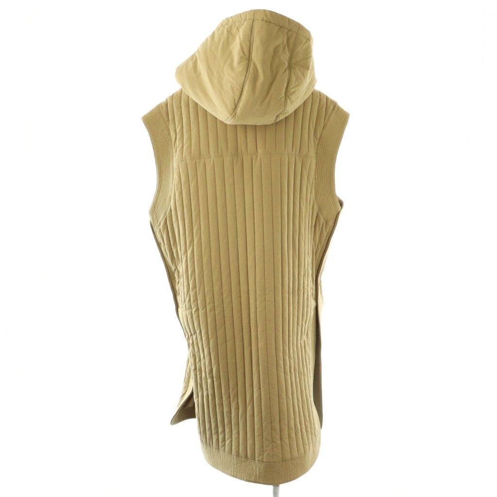 トゥデイフル Hoodie Quilting Vest フーディーキルティングベスト ノースリーブコート 36 カーキベージュ ES OS