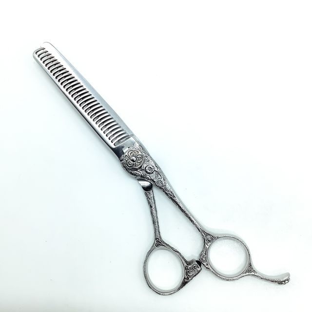 ナルトシザーズ ナルトシザーNARUTO SCISSORS 二梳きヘネシーハーフラインS31唐草 オフセット シザー セニング 美容ハサミ すきばさみ 美容師 理容師 約20~25 右利き 5.8インチ sc2453