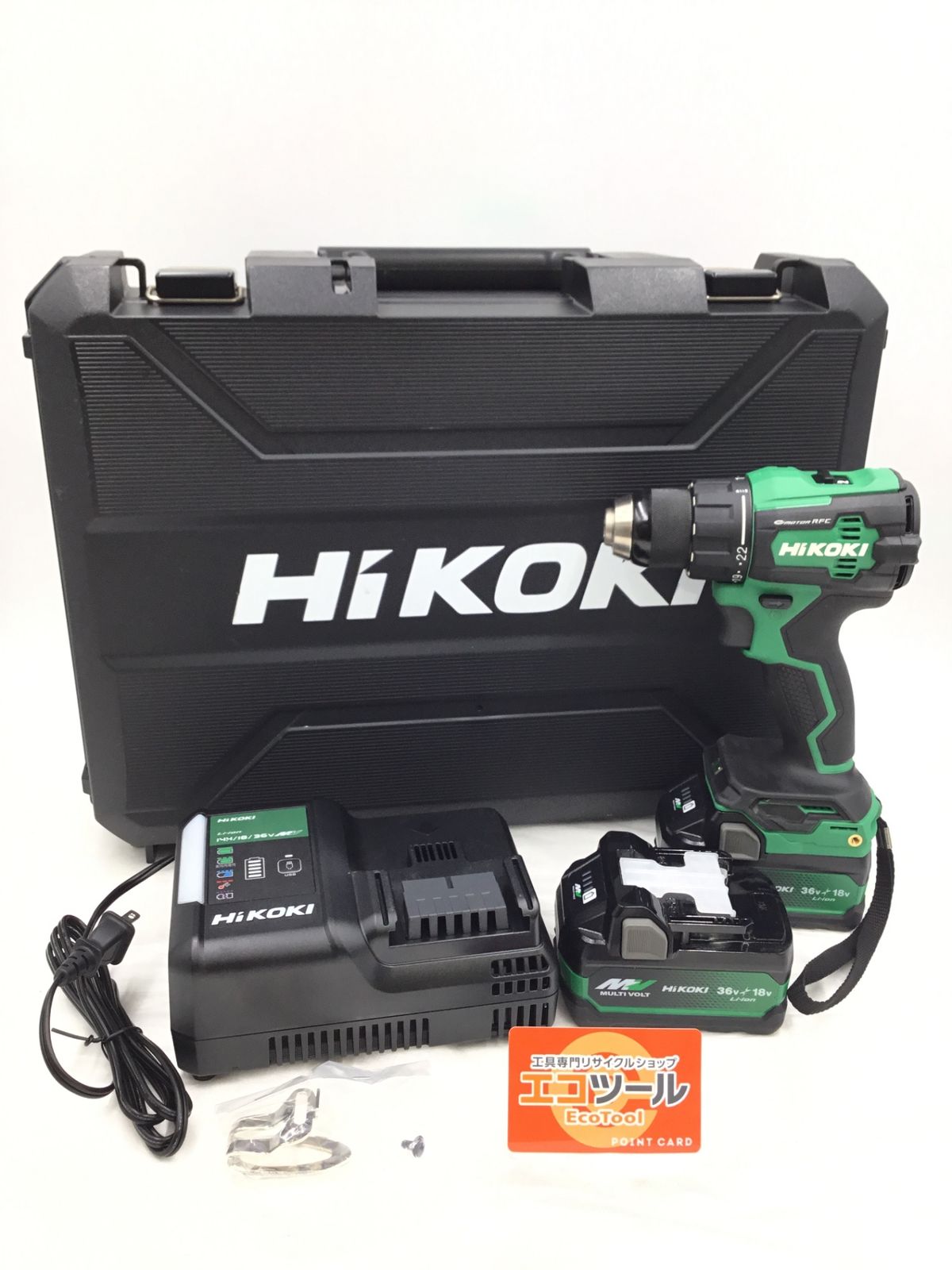 品 HiKOKI ハイコーキ 18Vコードレスドライバドリル DS18DE 2XPZ ITPJ8T73TC4Q エコツール半田店 M02