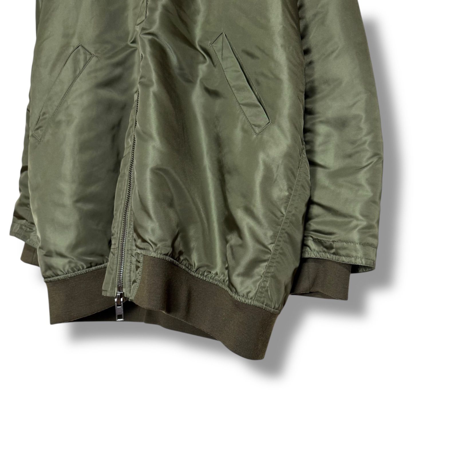 美品 SWORD 豪華ファー MA-1 オーバーサイズ ミリタリーコート