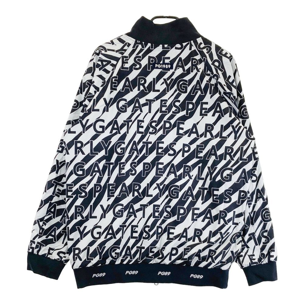 サイズ 7 PEARLY GATES パーリーゲイツ 蓄熱 ジップジャケット ゼブラ ロゴ総柄 ネイビー系 240101537638 ゴルフウェア メンズ ストスト