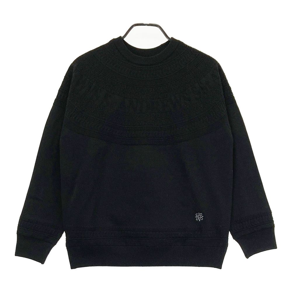 サイズ M ST ANDREWS セントアンドリュース 裏地付長袖ニットセーター ブラック系 240101541041 ゴルフウェア メンズ ストスト