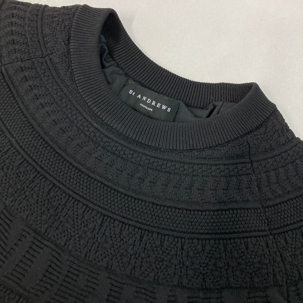 サイズ：M ST ANDREWS セントアンドリュース 裏地付長袖ニットセーター