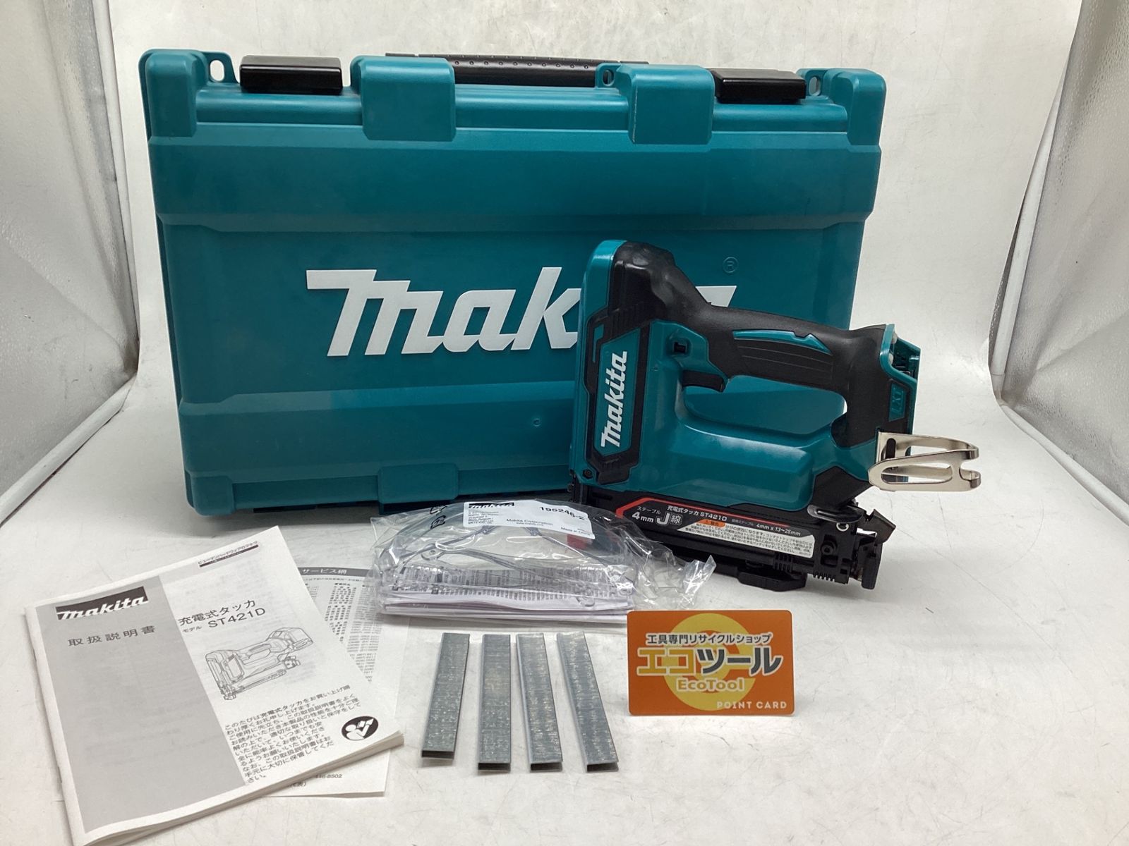 品 Makita|マキタ 18v充電式タッカ|本体のみ|ケース付 ST421DZK ITM7AUPUJ2E0 エコツール豊田インター店 M02