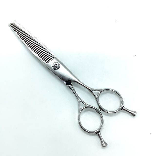 ルクスシザーLUXE Fiji Gダマスカス メガネ シザー セニング 美容ハサミ すきばさみ 美容師 理容師 約25～30 右利き 6インチ sc2554