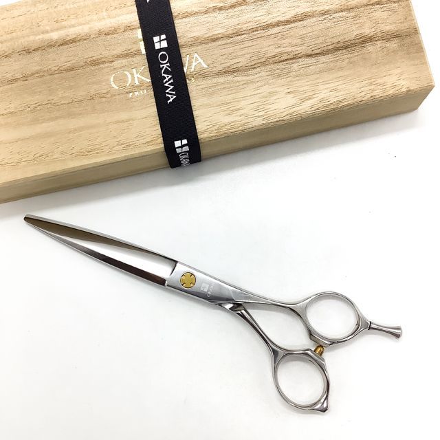 オオカワプロシザーズ オオカワプロシザーOKAWA PRO SCISSORS SGC65 ドライカット スライド シザー オフセット 理容 美容ハサミ 美容師 理容師 右利き 6.5インチ sc2604