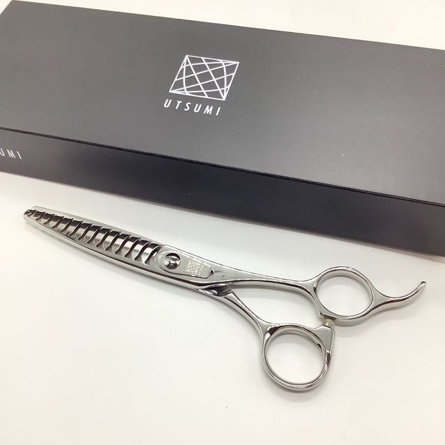 内海ウツミUTSUMI OF50W 両グシ トリミングシザー 右利き セニング トリマー ペット 6インチ sc2638