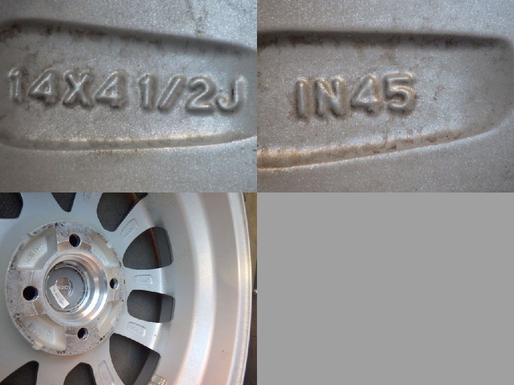 2989 J Weds NEXTA ホイール 14x4.5J 4穴 PCD100 45 4本