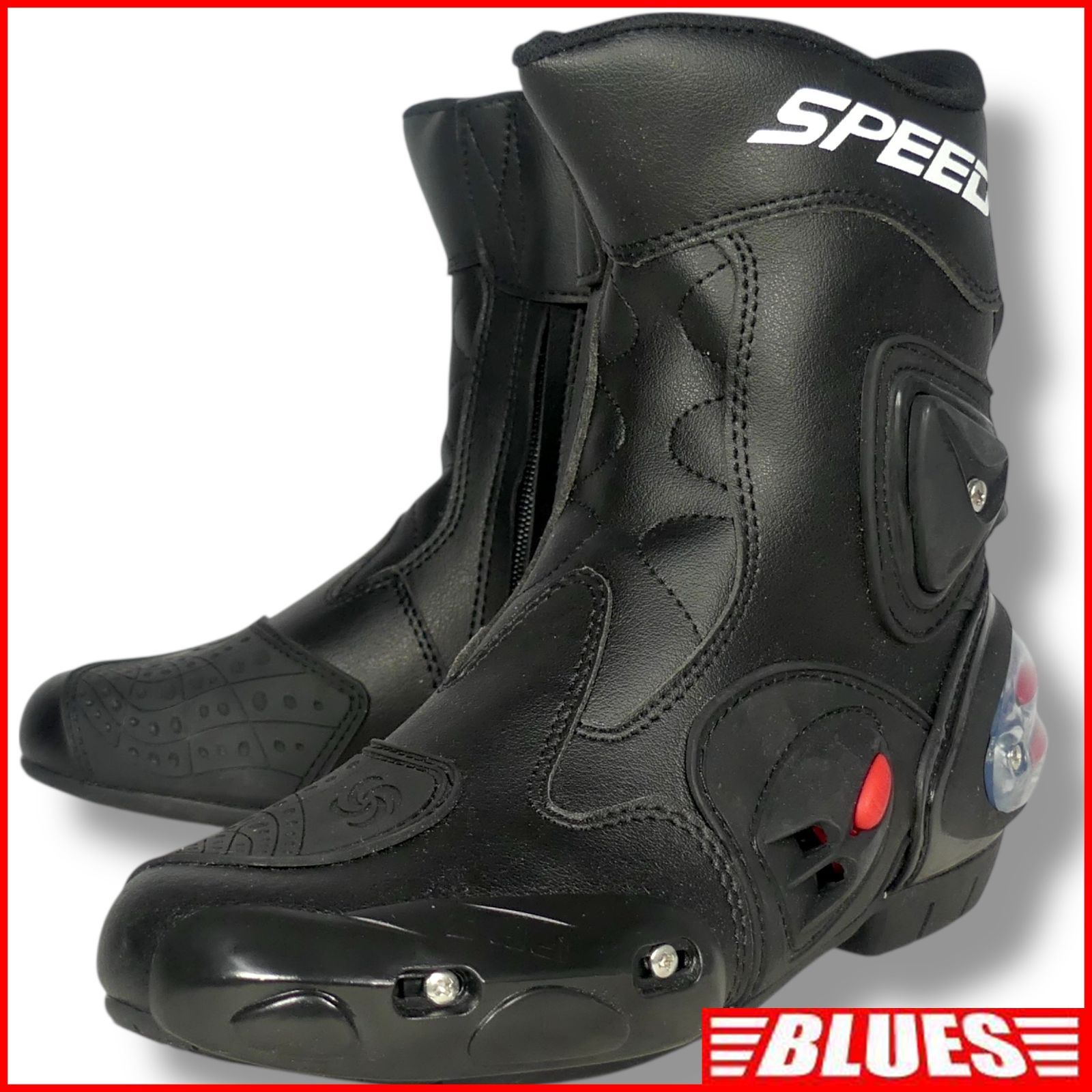 Riding Tribe ライディングトライブ バイクブーツ 25.5 ライディングブーツ 革 黒 41 き ライダースブーツ ライディングブーツサイズ25.5cm一覧 SEULB屋着古 X8093