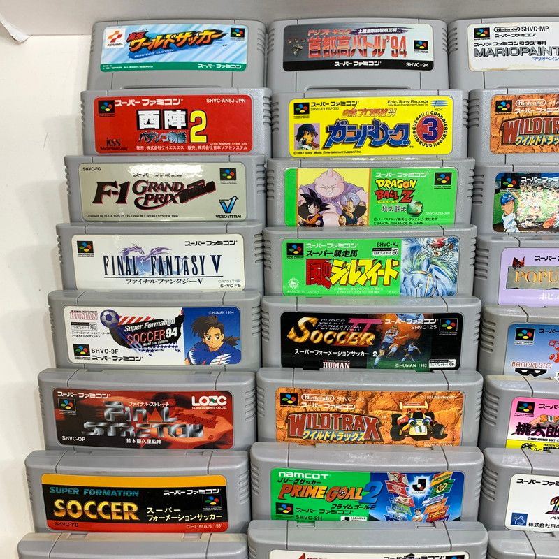 品 Nintendo ニンテンドー スーパーファミコン ソフト 100本 まとめ ストリートファイター マリオペイント など 023-251027-mh-13-fuz