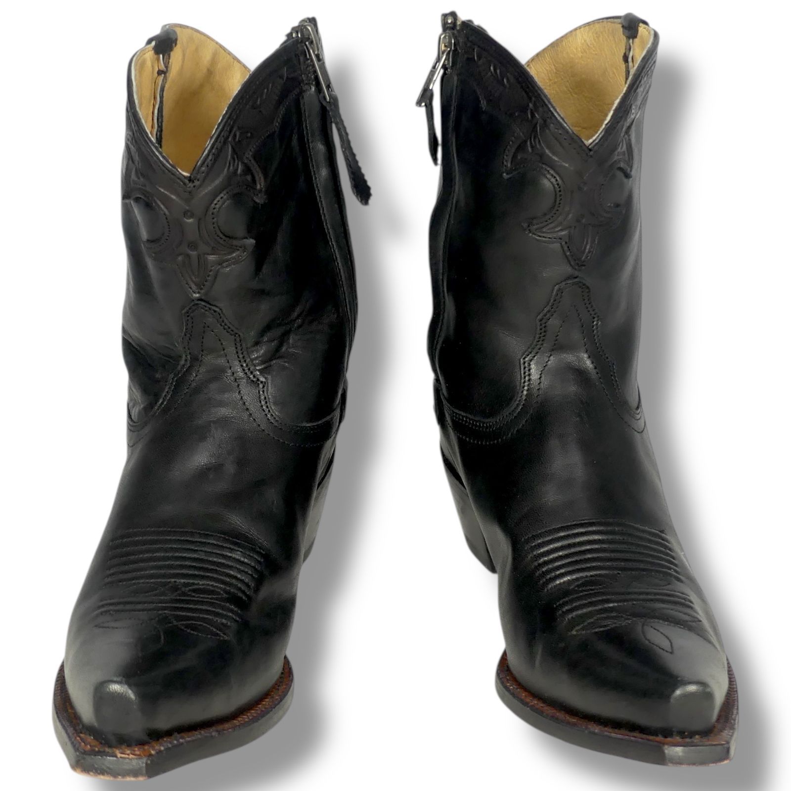 メキシコ製 Tony Lama トニーラマ ウエスタンブーツ 25 黒 ブラック