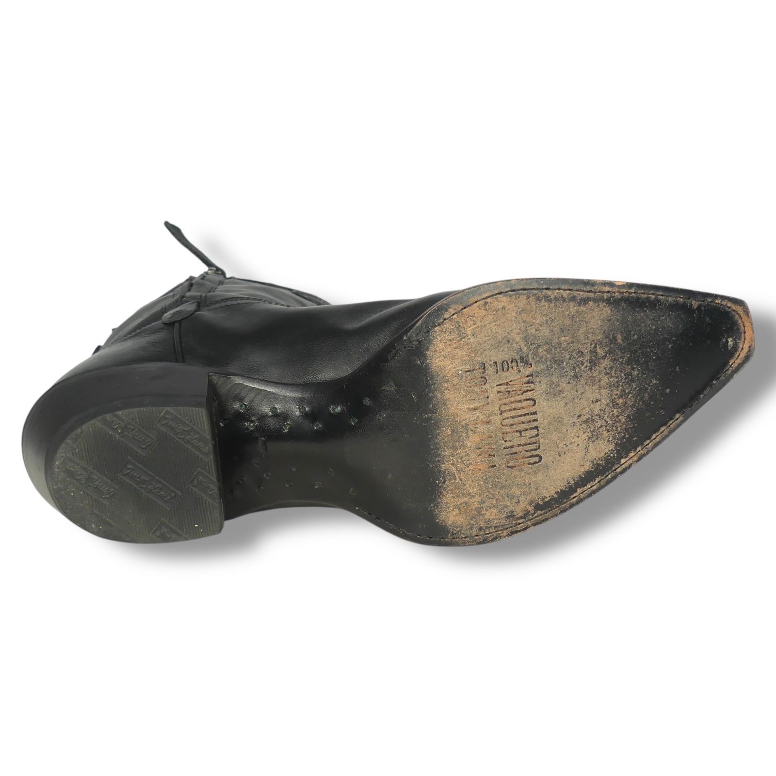 Tony Lama トニーラマ ショートウエスタンブーツ バイカー　メキシコ製 メキシコ製 Tony Lama トニーラマ ウエスタンブーツ 25 黒 ブラック