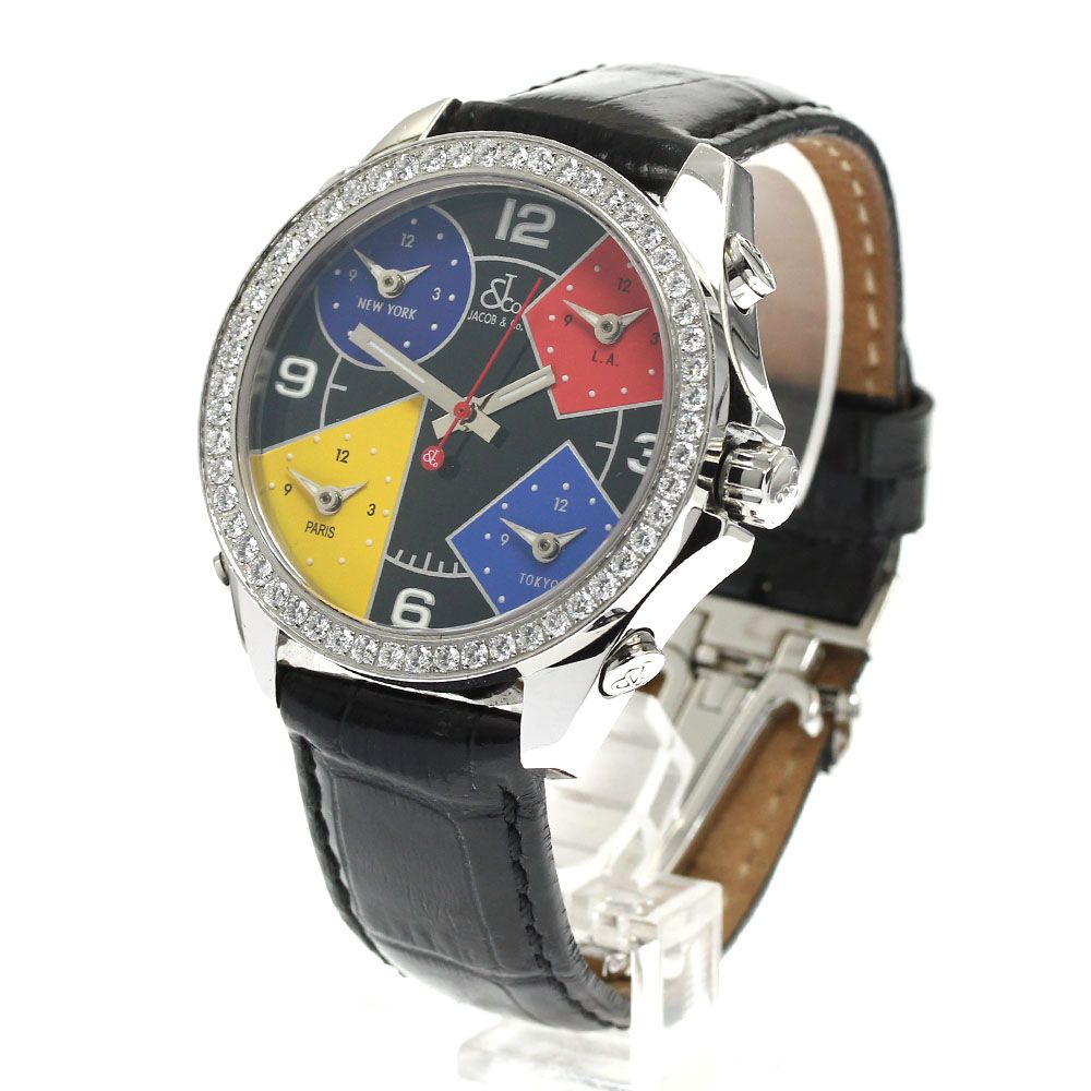 ジェイコブ JACOB&Co. 5タイムゾーン ダイヤベゼル 腕時計 クォーツ 楽天市場】【JACOB&CO】ジェイコブ 5タイムゾーン ダイヤベゼル