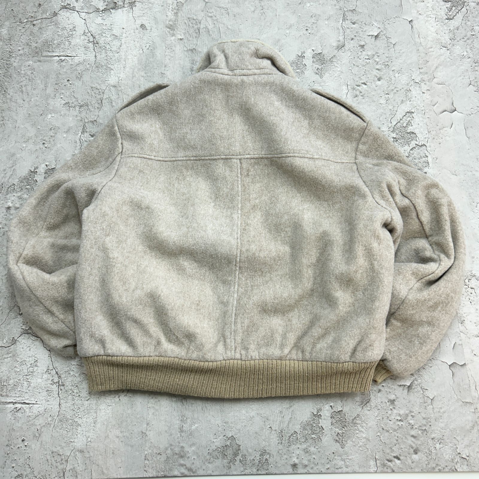 激 Cooper クーパー A2 ボンバージャケット ウールボアジャケット アウター 古着 ベージュ 44