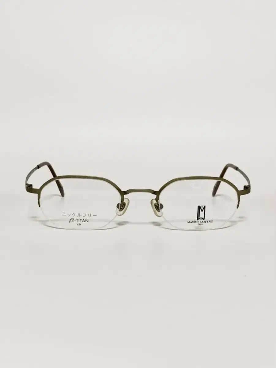 デッドストック MAXIME LABEYRIE ベータ チタン メガネフレーム 73