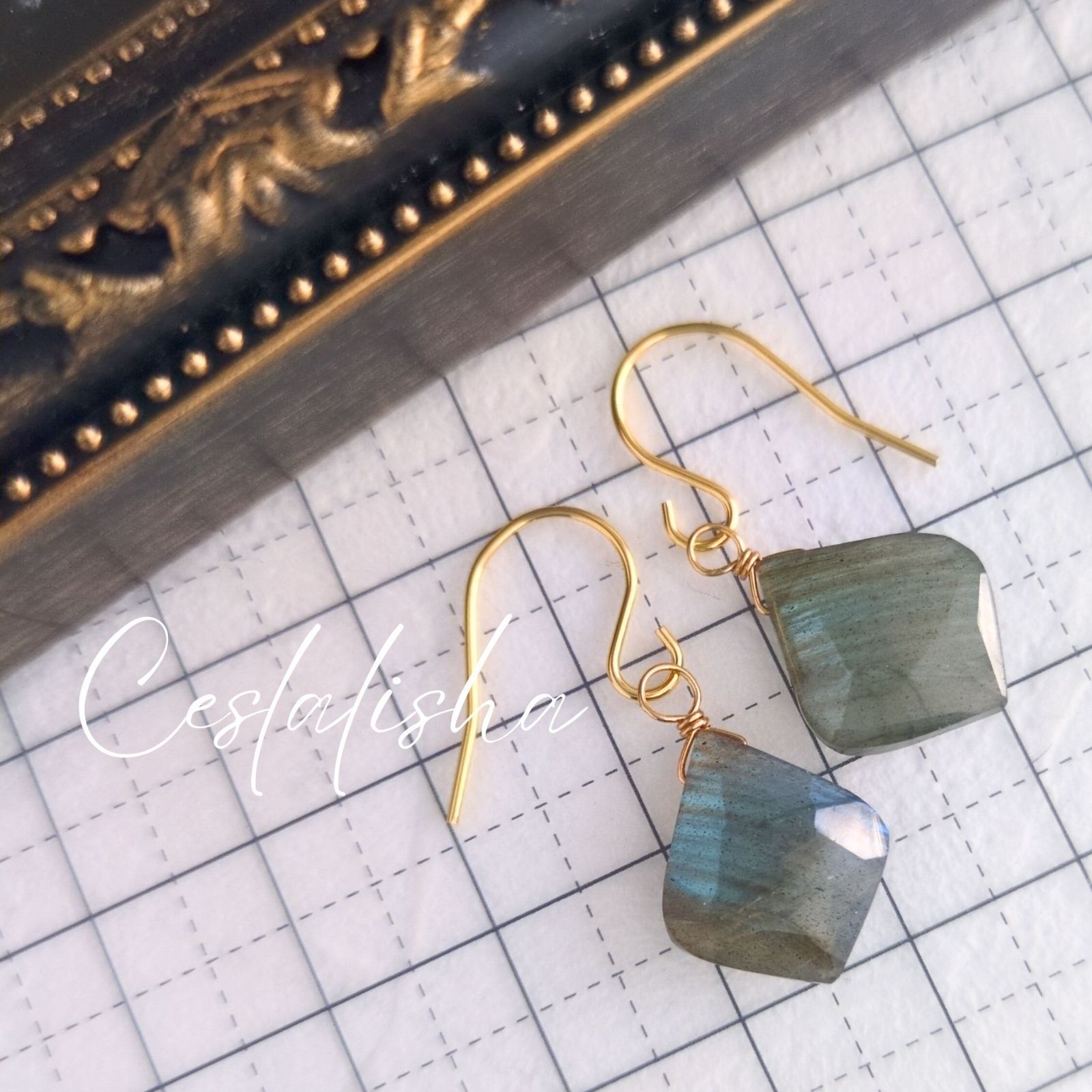 天然石 ラブラドライト リーフ アラビアン 誕生石 サージカル