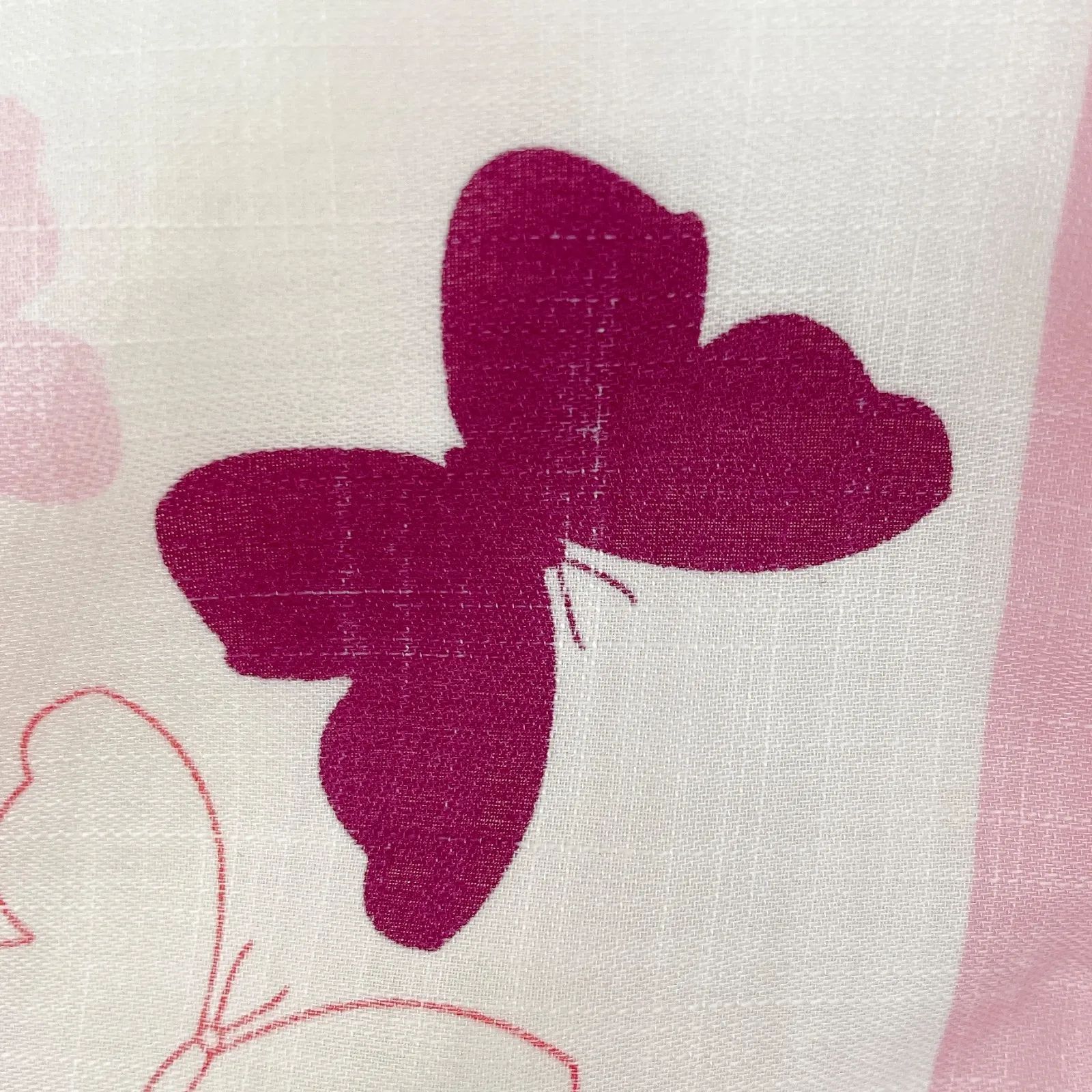 松前202 CELINE セリーヌ 大判 ハンカチ 未使用保管品 マカダム柄 蝶々