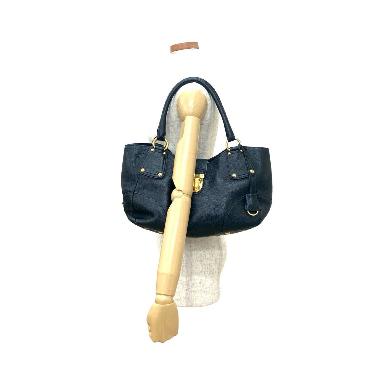 希少☆PRADA ハンドバッグ　三角プレート Yahoo!オークション - 希少90年代イタリア製プラダPRADA三角