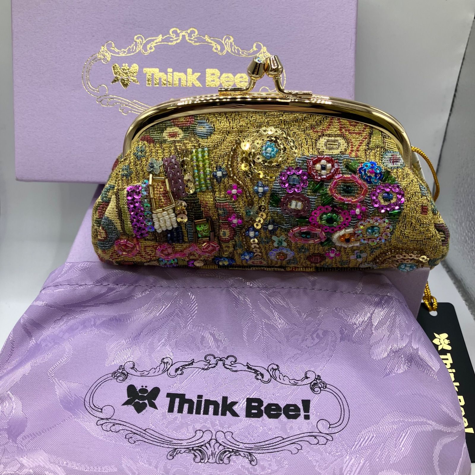 4850 美品 Think Bee! シンクビー！ ポーチ 小物入れ コスメケース 