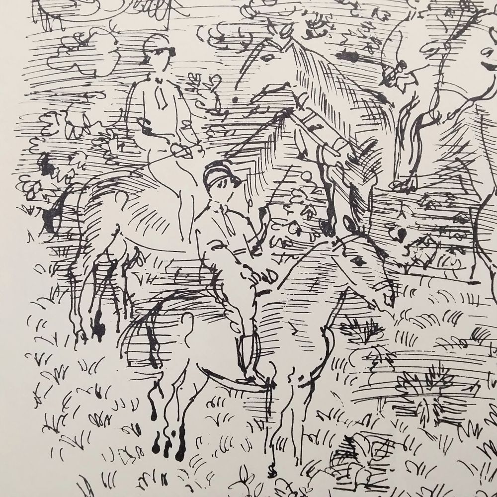 デュフィ 画家への手紙 デッサン 1965年 リトグラフ 版画 ムルロー 真作 WWW_IBETON_RU