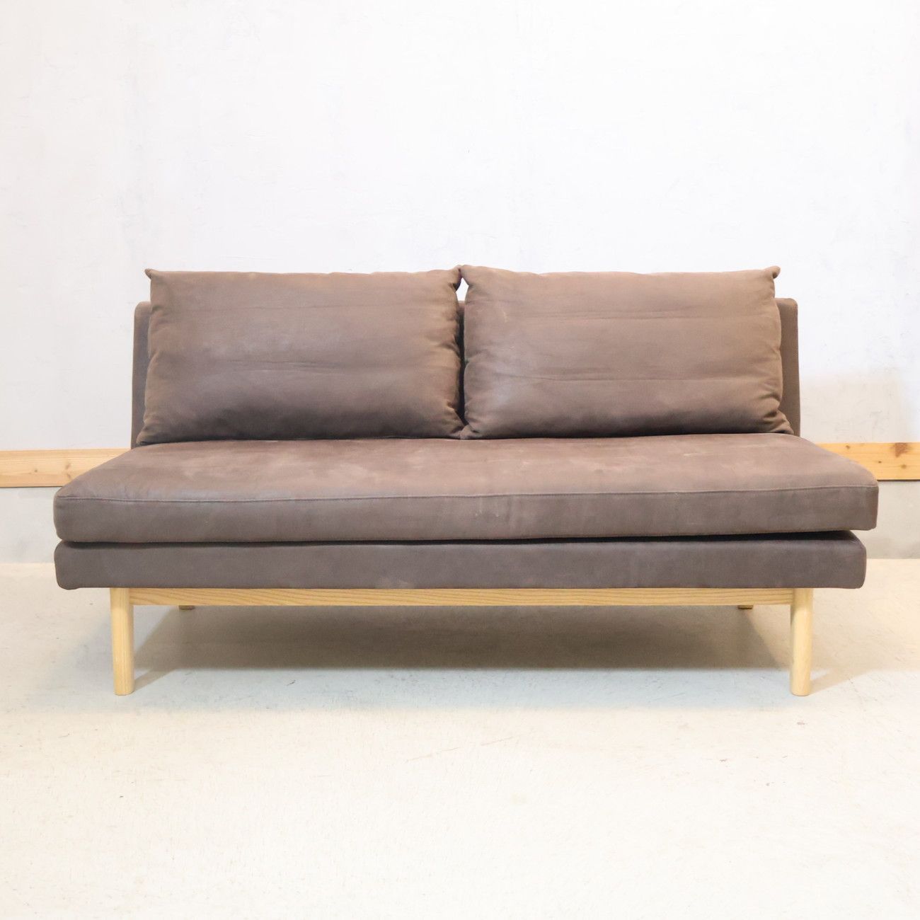 unico ウニコ LOM ロム アッシュ材 2シーター ベンチバックレスト 北欧スタイル ナチュラル カフェスタイル 二人掛け タモ材