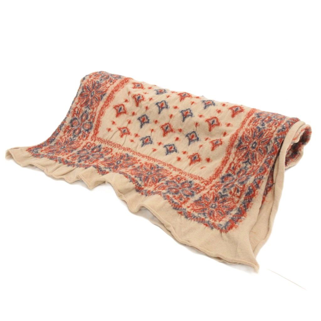 美品　KAPITAL マフラー　ストール キャピタル kapital 縮絨ウール カラフルBIGママバンダナHAPPY