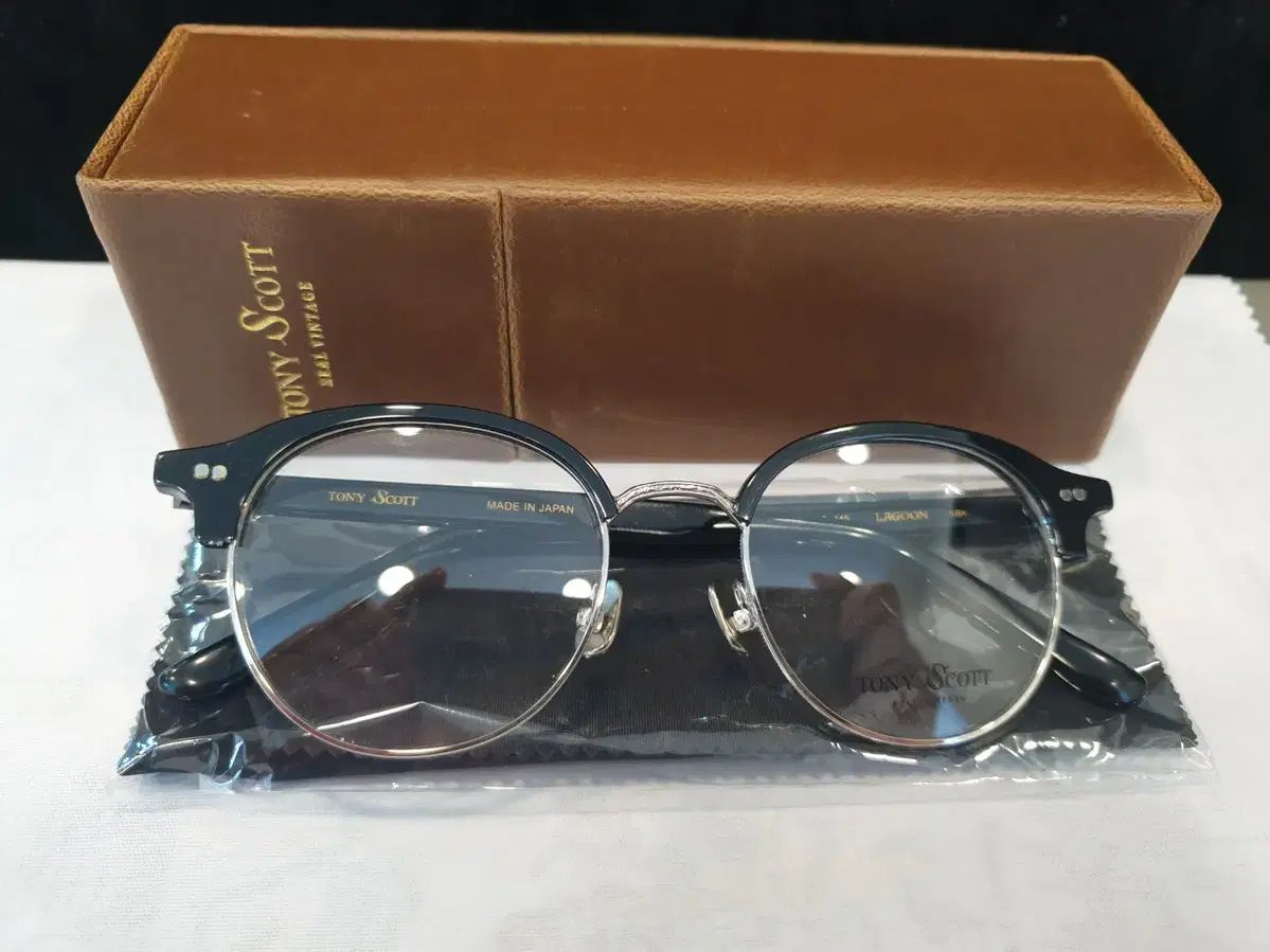 トニースコット メガネ ラグーン ブローフレーム