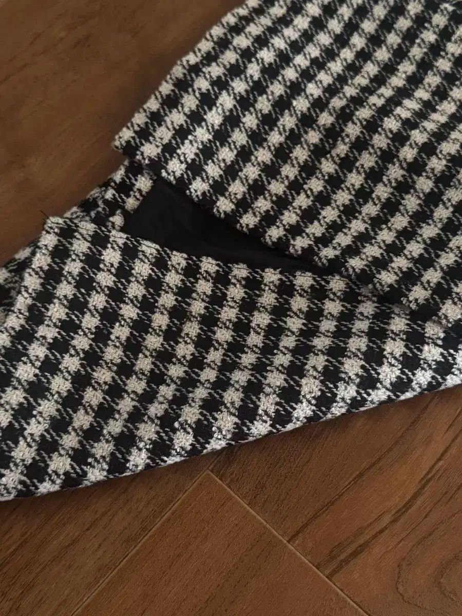 ノーブランド スーツ専門 ブランド ルミュ ハウンドトゥース CHECK ジャケット スカート セットアップ 55 MAAHADDERANG_COM