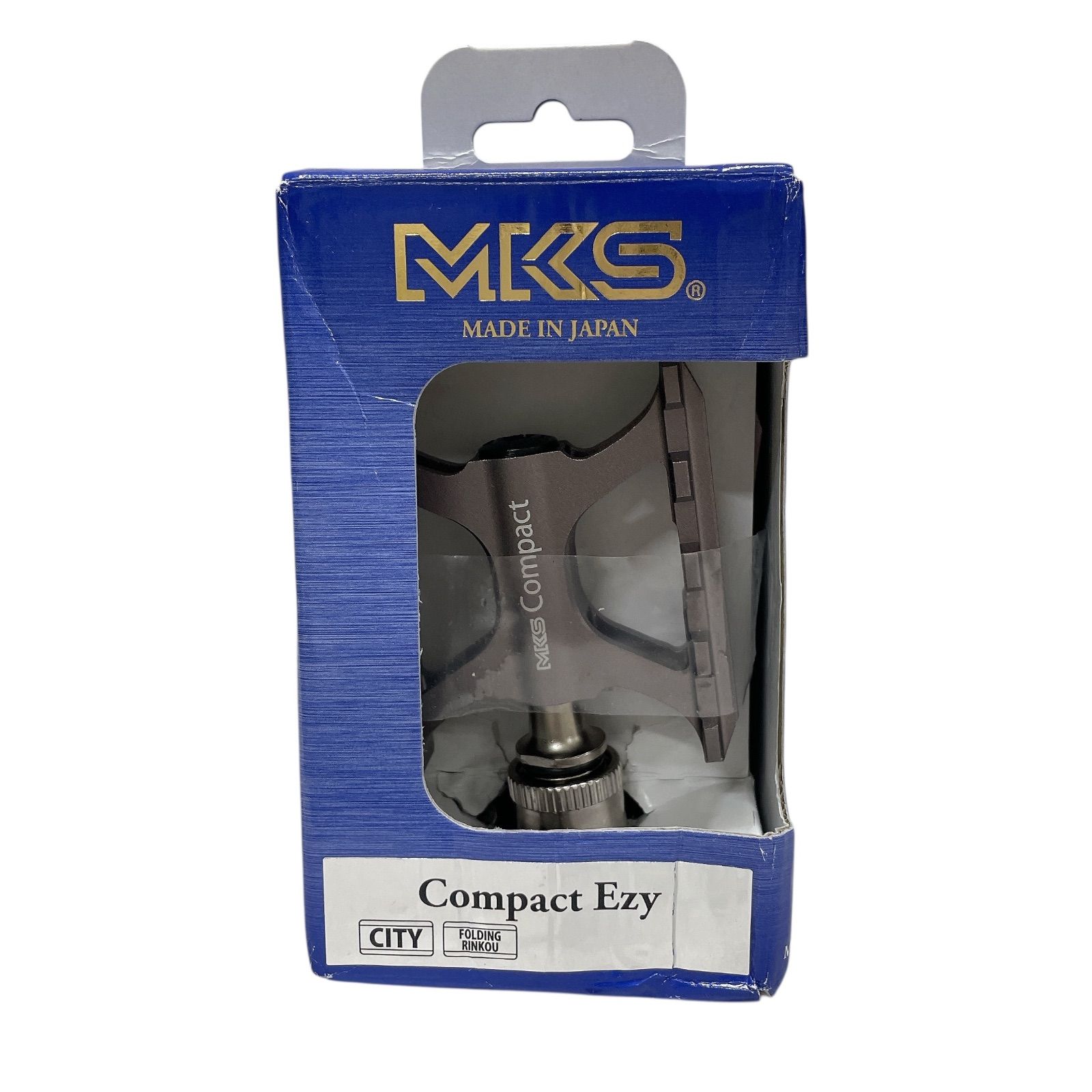 WJ65 三ヶ島製作所 Compact Ezy グレー ペダル MKS ミカシマペタル 三ヶ島 両面 脱着 小型 軽量 自転車 ペダル