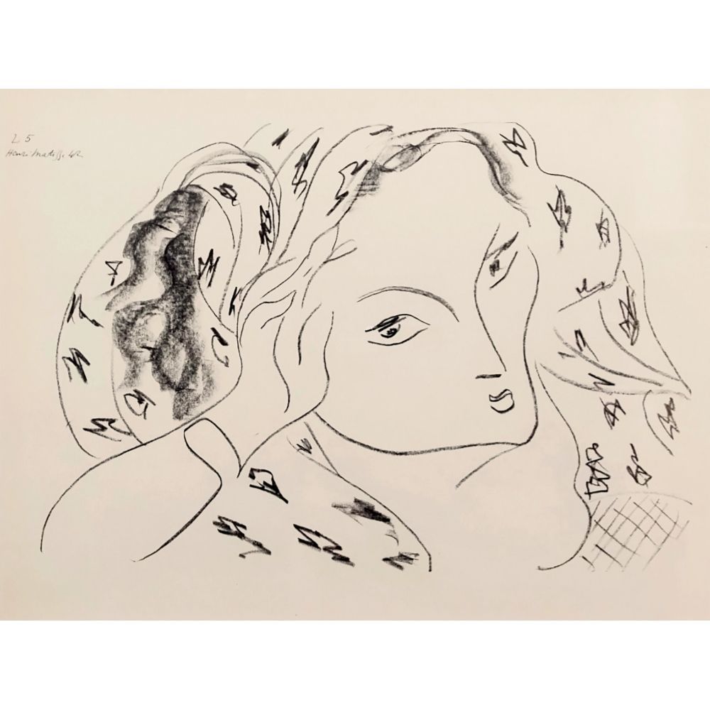 マティス テーマ＆ヴァリエーション 1943年 リトグラフ 版画 額付 真作