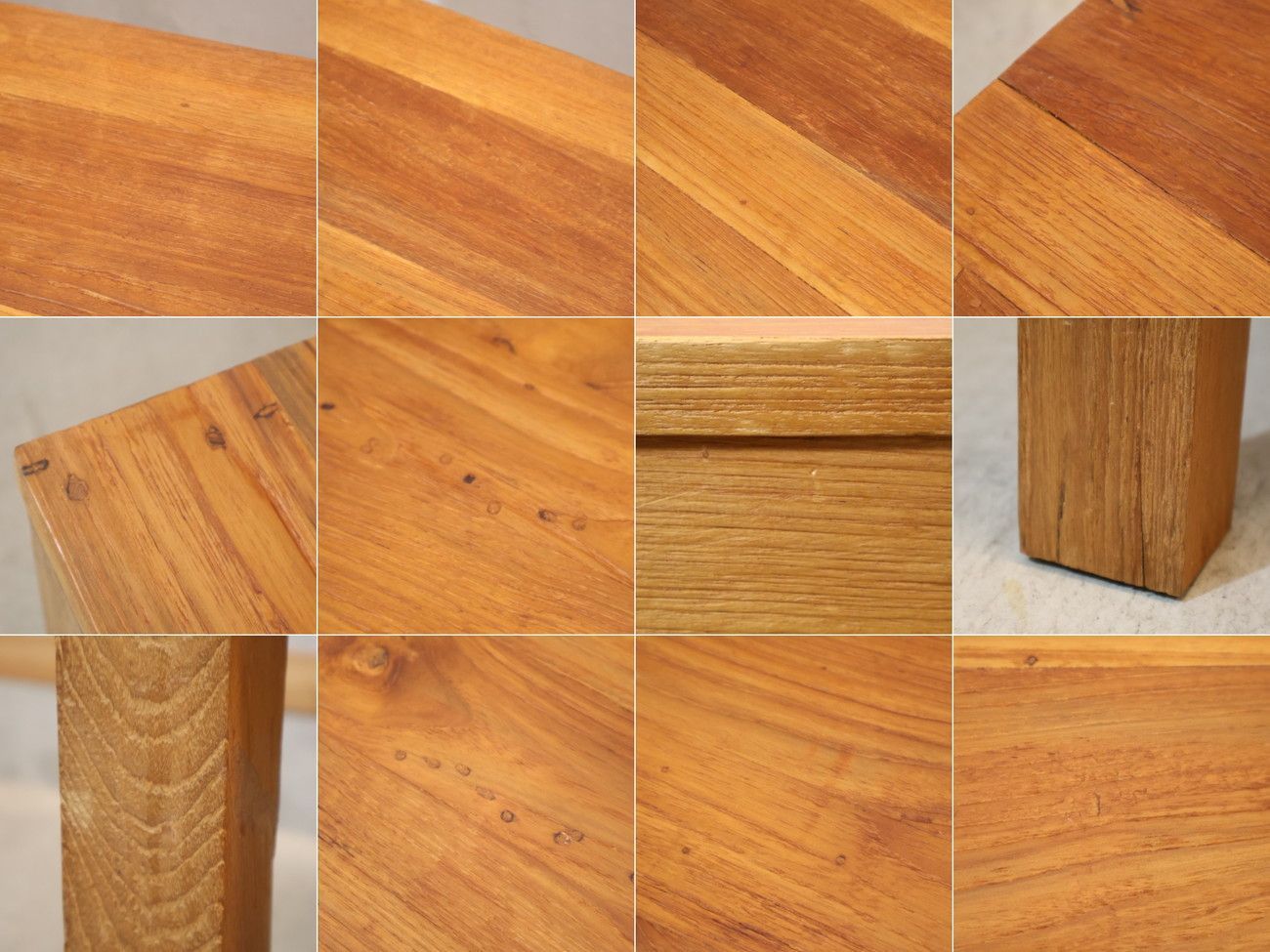 チーク無垢材 ダイニングテーブル