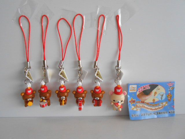 ♯Jum26AZ リラックマ 10th 連結 フィギュア ストラップ 6種