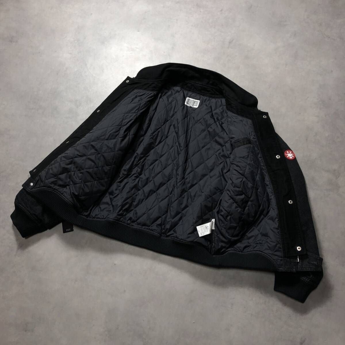 GQ3876◇C.E : DBL FLAP ZIP JACKET◇S◇黒 cav empt 定価￥63800