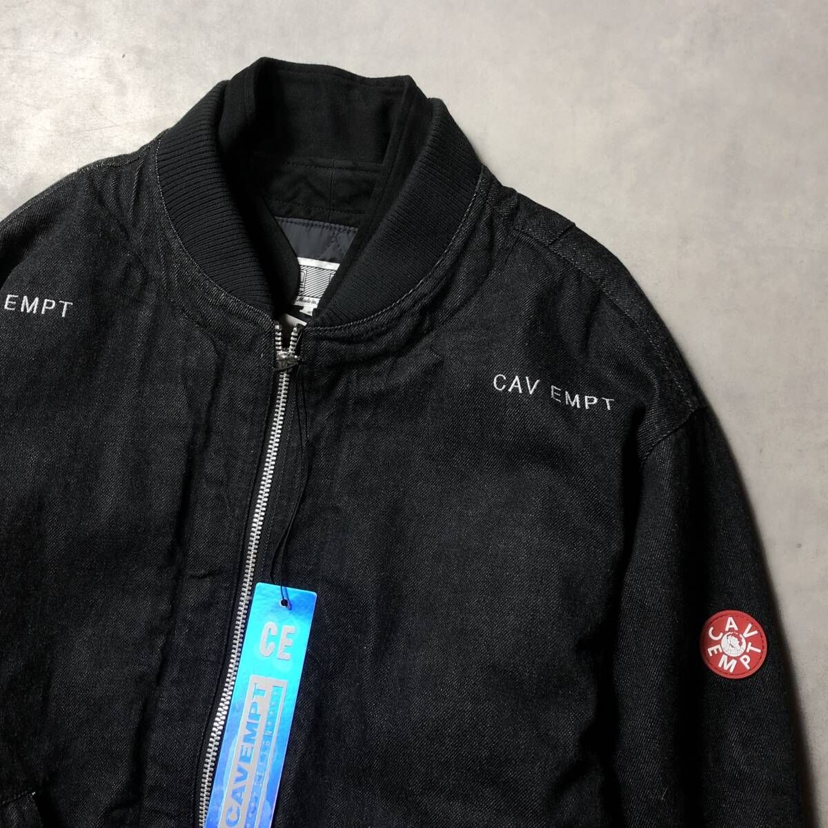 GQ3876◇C.E : DBL FLAP ZIP JACKET◇S◇黒 cav empt 定価￥63800