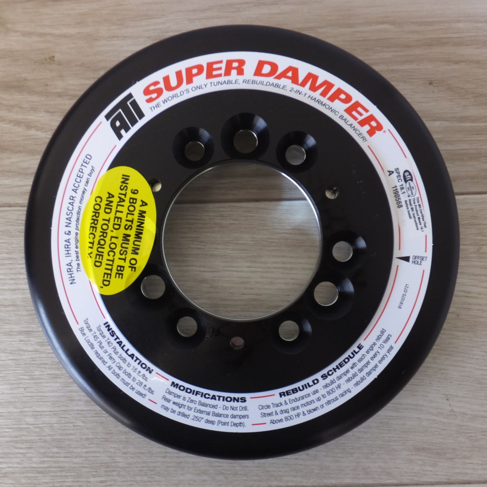 送料無料 ♥ ATI スーパーダンパー SUPER DAMPER ATI918572 トヨタ スープラ SFI CERTIFIED