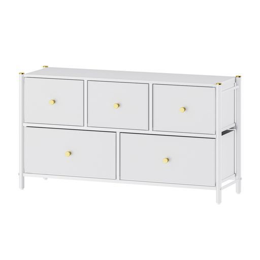 パール金属収納ラックチェストロータイプW100幅100.7x奥行32x高さ57.3cmエレガントホワイトGOLDVELN-7108