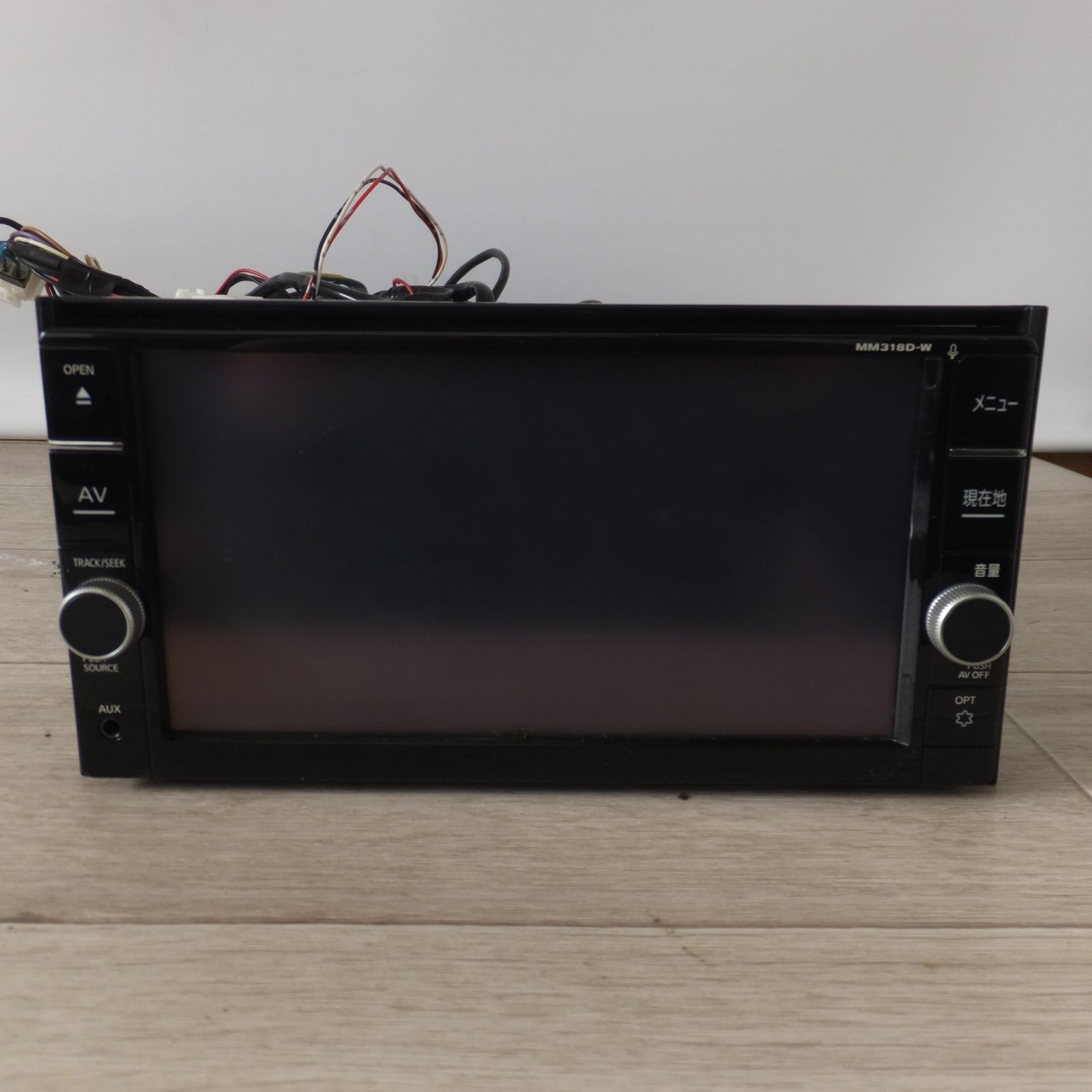 送料無料 現状品 パナソニック製 日産 純正 オリジナルナビゲーション B8260-7992H MM318D-W 連動ドライブレコーダー DJ4-D セット 27