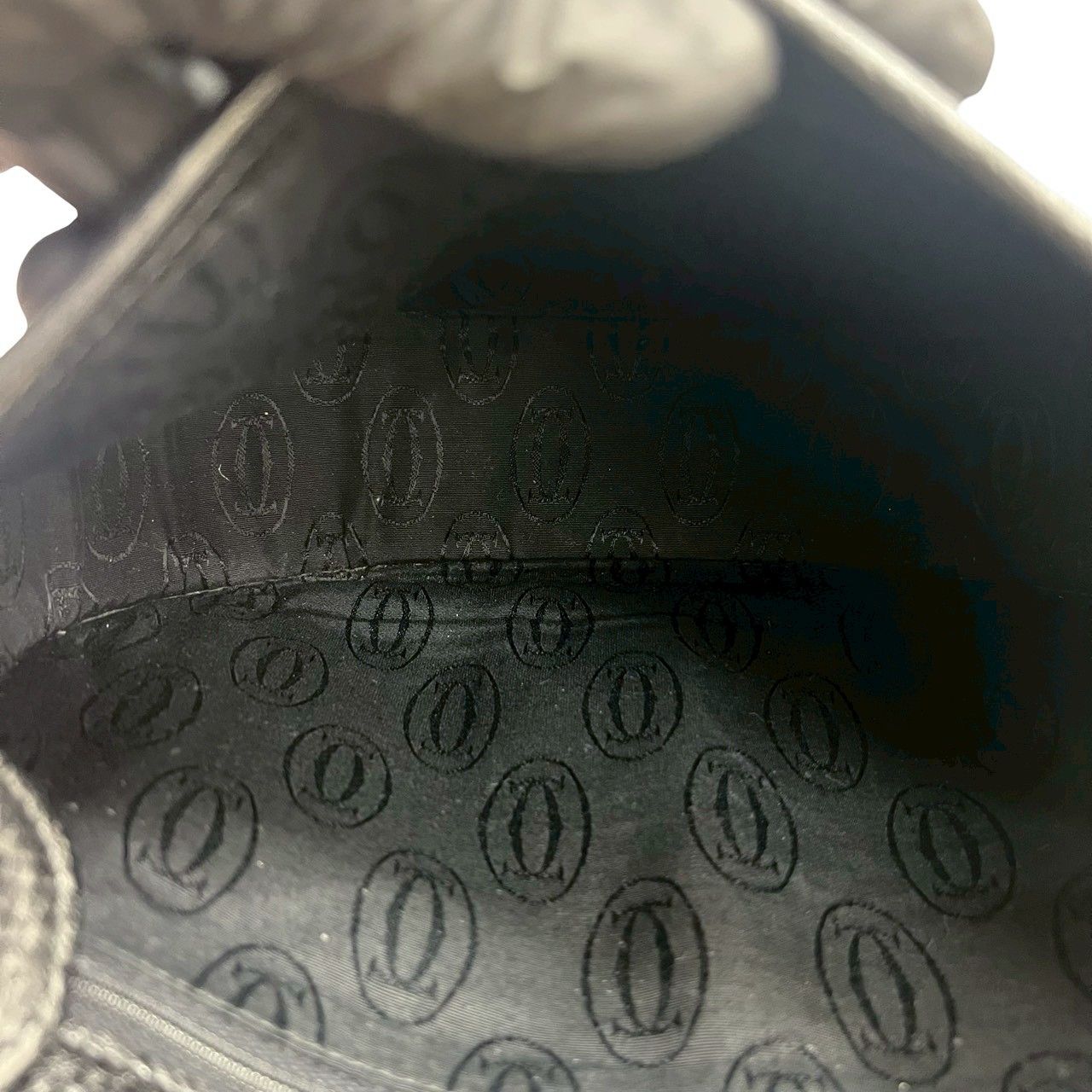 CARTIER カルティエ ヴィンテージ マストライン ロゴ レザー 本革 ショルダーバッグ ポシェット サコッシュ ブラック 黒 52949 DECORATOM_COM_BR