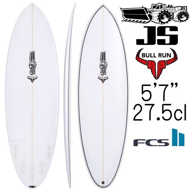 JS サーフボード ブル ラン オッキー モデル 5 7 ×19 3|8 ×2 3|8 27.5L | JS Industries Bull Run Occy Model