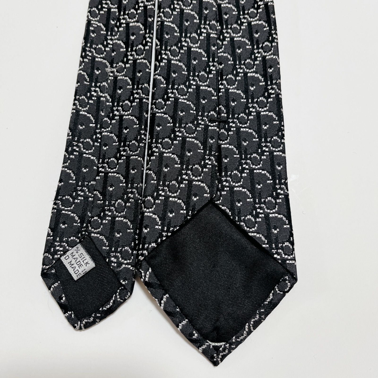 美品 ディオールオム ネクタイ ハイブランド トロッター柄 希少 光沢